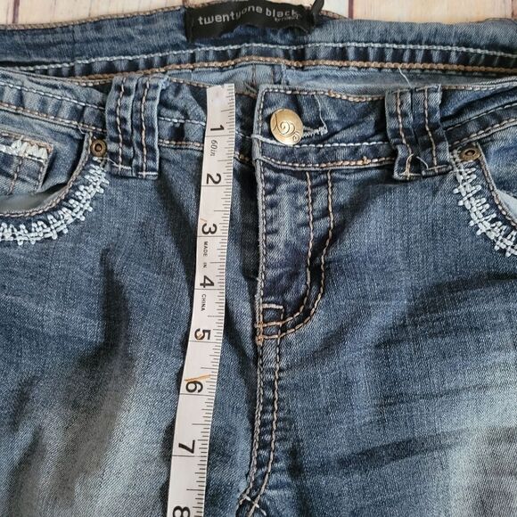 Rue 21 Twenty one  Ladies  Regular Low Rise Skinny Blue Denim Jeans Size 9/10R - Picture 13 of 15